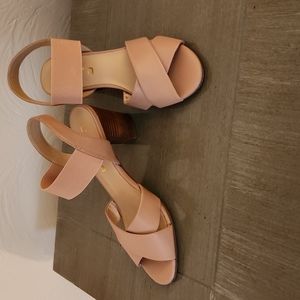 Vegan Soft Pink Unisa Heels - Size 9